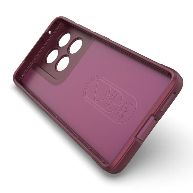 Защитный чехол Deexe Terra Case для Motorola Edge 60 / Edge 60 Fusion - Wine Red: фото 3 из 6
