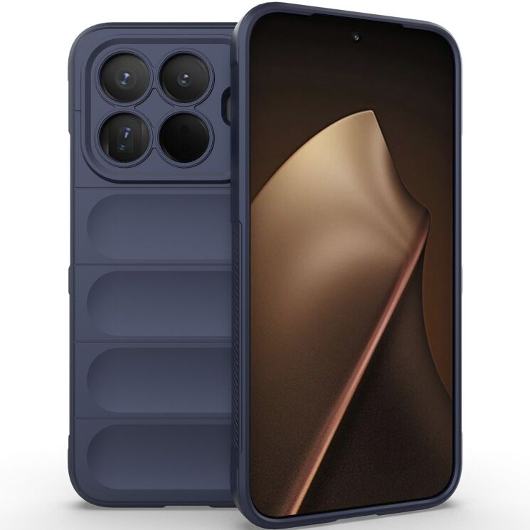 Силиконовый (TPU) чехол Deexe Terra Case для Xiaomi 15T Pro - Dark Blue: фото 1 из 6