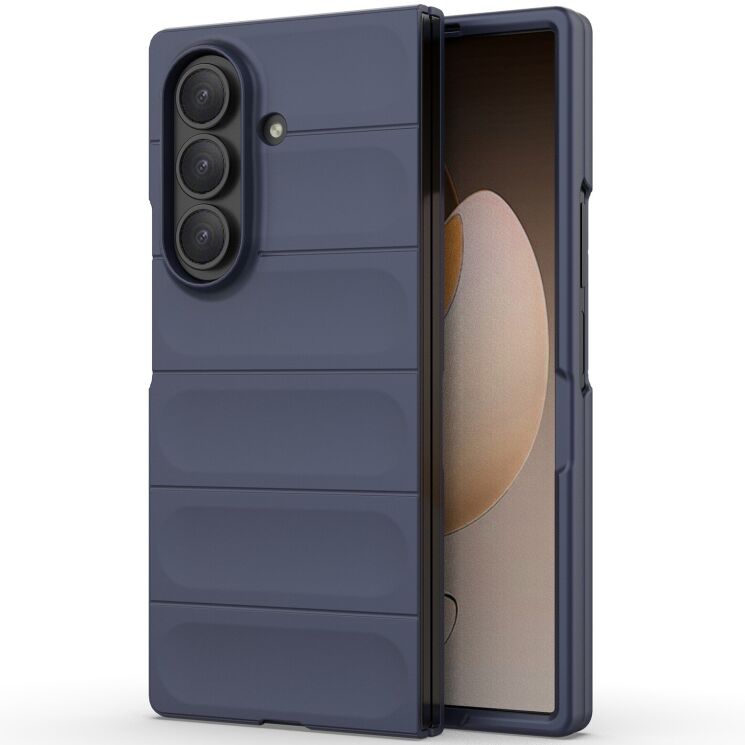 Защитный чехол Deexe Terra Case (FF) для Samsung Galaxy Fold 7 - Dark Blue: фото 3 из 7