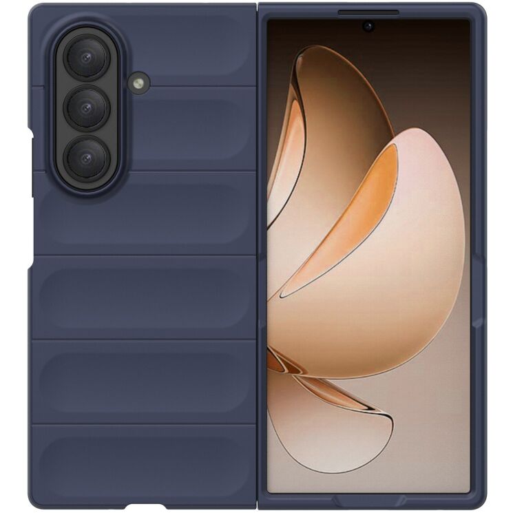 Защитный чехол Deexe Terra Case (FF) для Samsung Galaxy Fold 7 - Dark Blue: фото 4 из 7