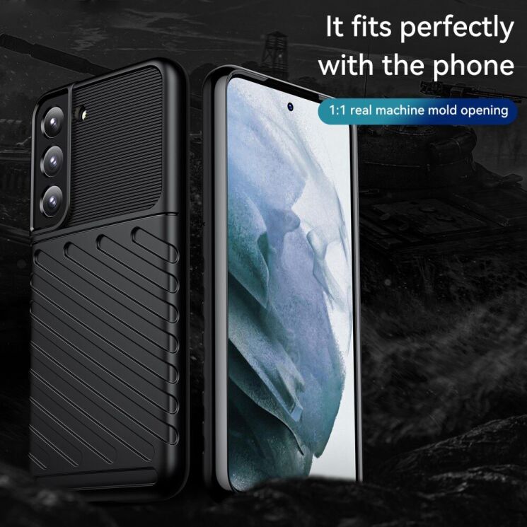 Защитный чехол Deexe Thunder Series для Samsung Galaxy S22 Plus - Blue: фото 2 из 8