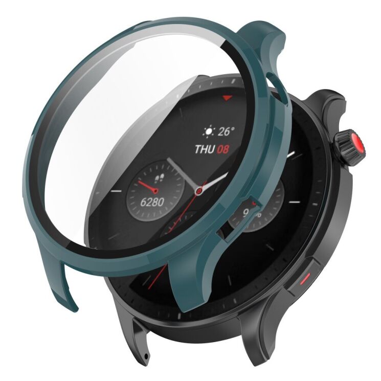 Защитный чехол Deexe Watch Case для Xiaomi Amazfit GTR 4 - Pine Needle Green: фото 1 из 8