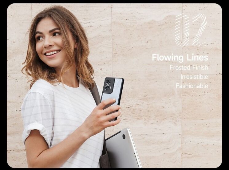 Захисний чохол (PC+TPU) DUX DUCIS Aimo Series для Motorola Edge 50 Fusion - Black: фото 11 з 13