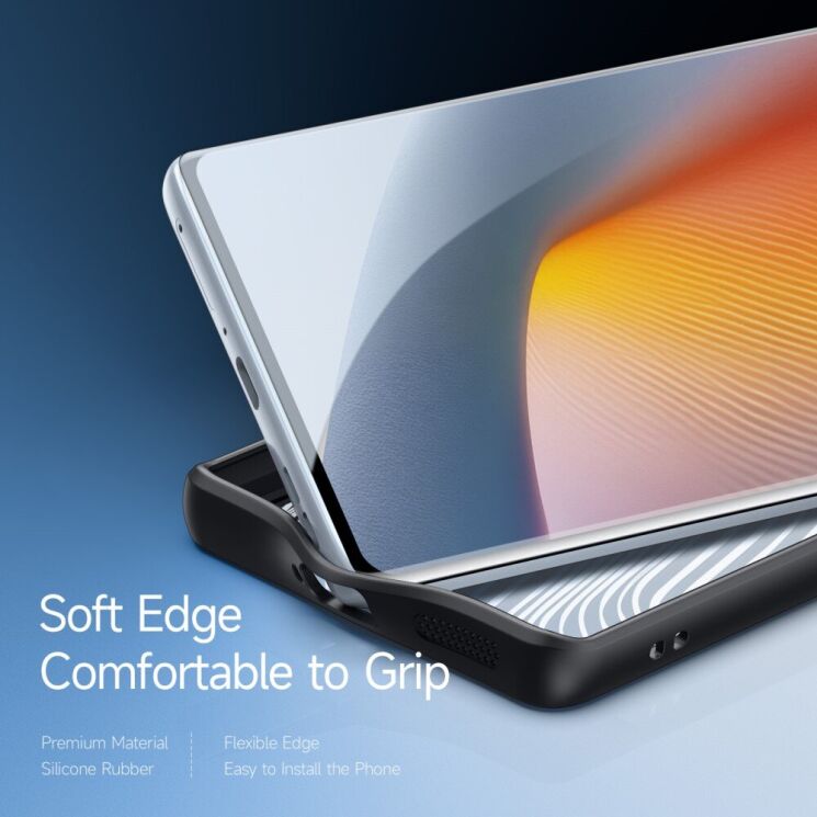 Захисний чохол (PC+TPU) DUX DUCIS Aimo Series для Motorola Edge 50 Fusion - Black: фото 9 з 13