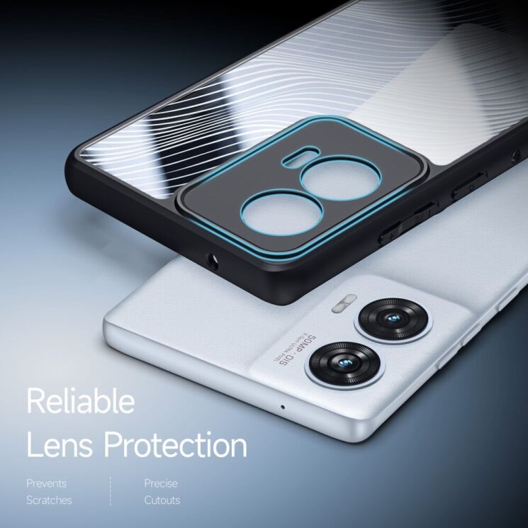 Захисний чохол (PC+TPU) DUX DUCIS Aimo Series для Motorola Edge 50 Fusion - Black: фото 7 з 13