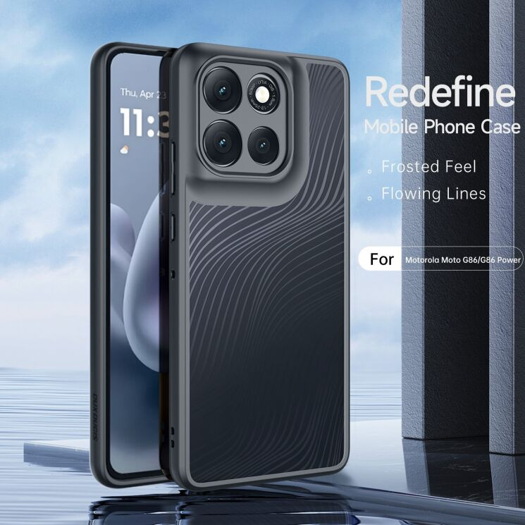 Захисний чохол DUX DUCIS Aimo Series для Motorola Moto G86 / G86 Power - Black: фото 3 з 9