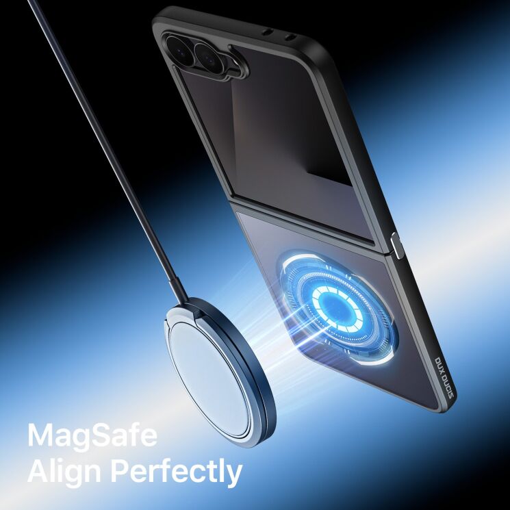 Защитный чехол DUX DUCIS Aimo Series Magnetic (FF) для Samsung Galaxy Flip 8 - Black (423501B) Защитный чехол DUX DUCIS Aimo Series Magnetic (FF) для Samsung Galaxy Flip 8 - Black: фото 6 из 12
