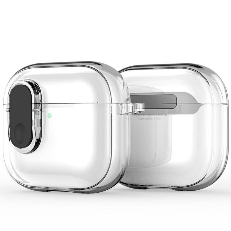 Защитный чехол DUX DUCIS PECL Series для Apple AirPods 4 - Clear Black: фото 1 из 10