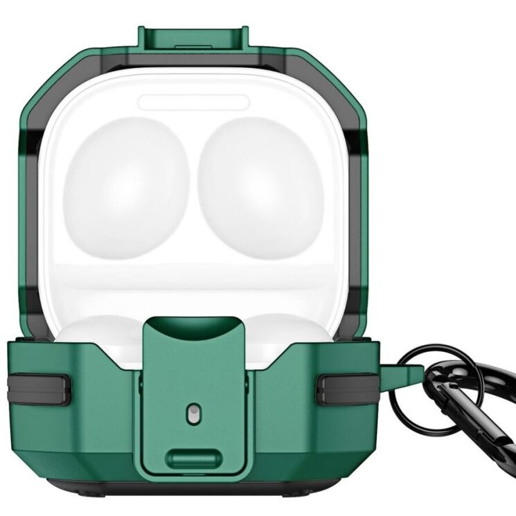 Захисний чохол DUX DUCIS SECF Series для Samsung Galaxy Buds Live / Buds Pro / Buds 2 / Buds 2 Pro / Buds FE - Green: фото 2 з 11