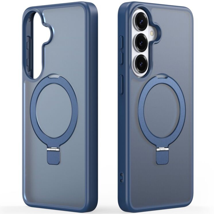 Защитный чехол DUX DUCIS Yind Series Stand для Samsung Galaxy S26 Plus - Dark Blue: фото 2 из 11