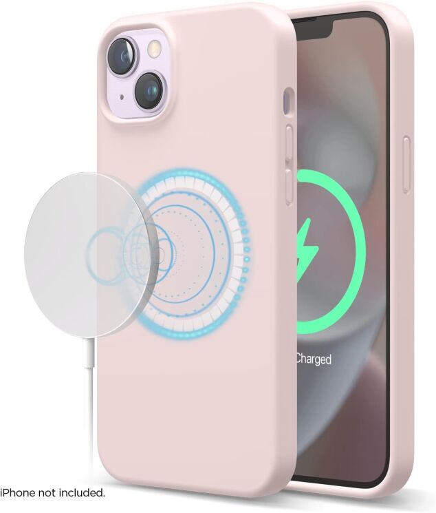 Защитный чехол Elago Silicone Case MagSafe для Apple iPhone 14 Plus - Lovely Pink: фото 2 из 7