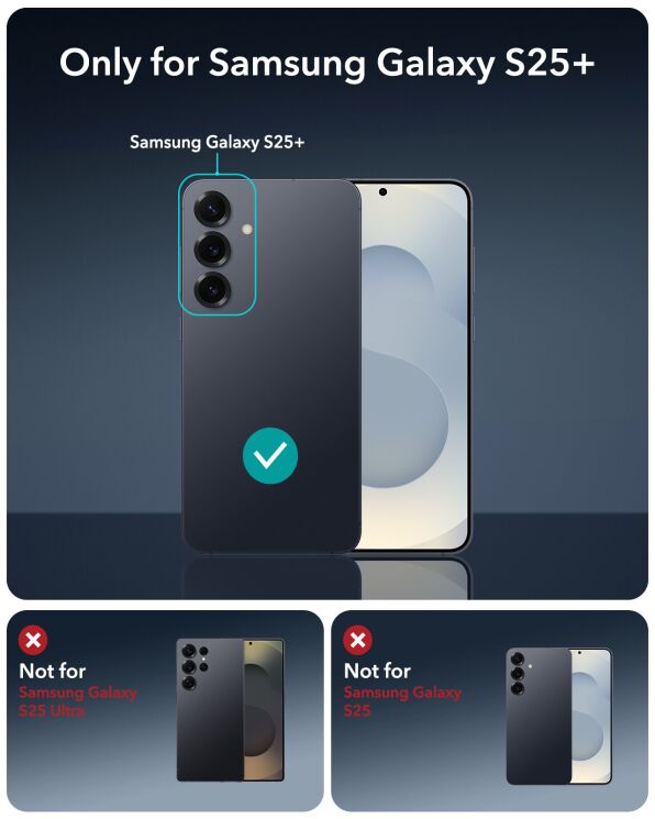 Захисний чохол ESR Classic Hybrid MagSafe для Samsung Galaxy S25 Plus (S936) 4894240253267 - Clear: фото 3 з 9
