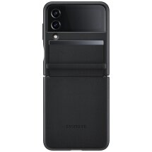 Захисний чохол Flap Leather Cover для Samsung Galaxy Flip 4 (EF-VF721LBEGUA) - Black: фото 1 з 6