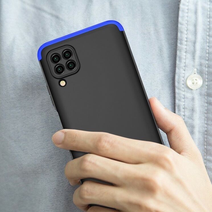 Захисний чохол GKK Double Dip Case для Huawei P40 Lite - Black / Blue: фото 7 з 8