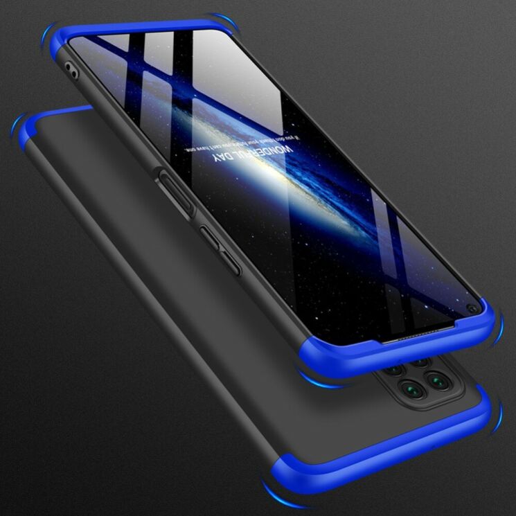 Захисний чохол GKK Double Dip Case для Huawei P40 Lite - Black / Blue: фото 8 з 8