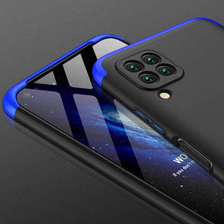 Захисний чохол GKK Double Dip Case для Huawei P40 Lite - Black / Blue: фото 3 з 8