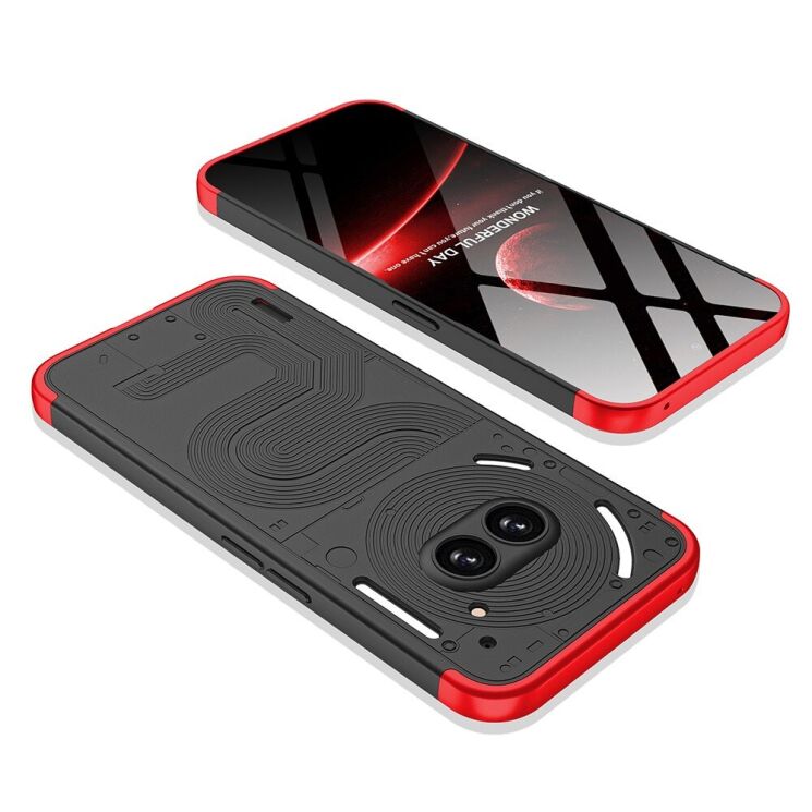 Защитный чехол GKK Double Dip Case для Nothing Phone (2a) / Phone (2a) Plus - Red: фото 2 из 12