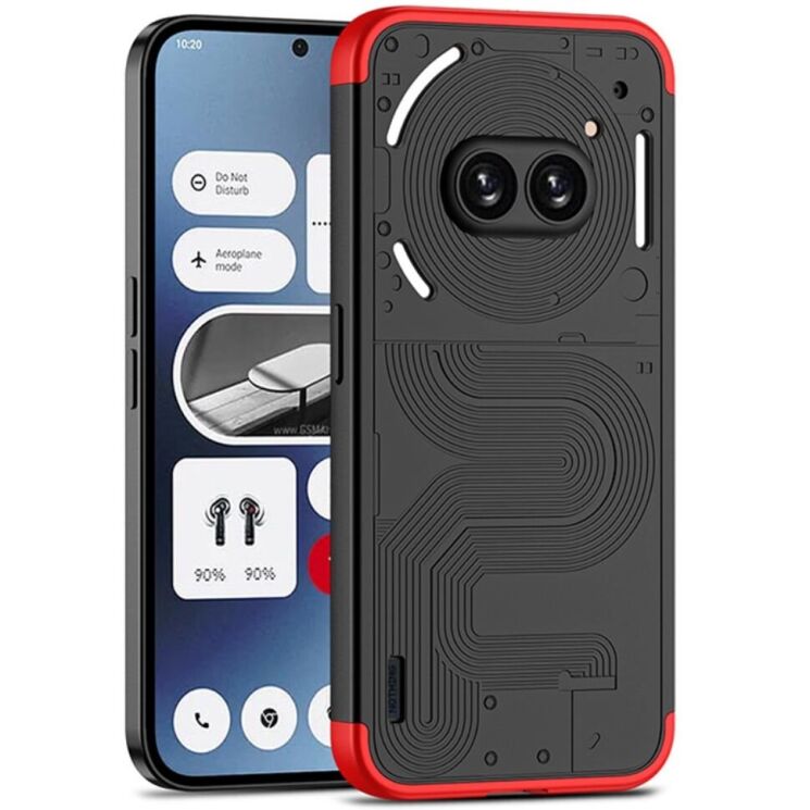 Защитный чехол GKK Double Dip Case для Nothing Phone (2a) / Phone (2a) Plus - Red: фото 1 из 12