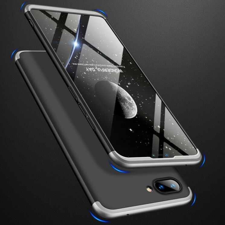 Защитный чехол GKK Double Dip Case для Xiaomi Mi 8 Lite - Black / Silver: фото 2 из 15