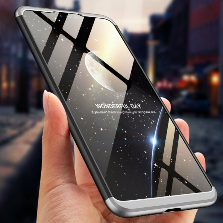 Защитный чехол GKK Double Dip Case для Xiaomi Mi 8 Lite - Black / Silver: фото 4 из 15