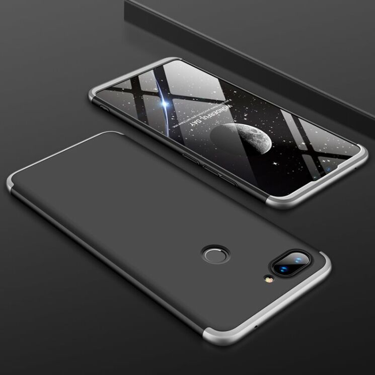 Защитный чехол GKK Double Dip Case для Xiaomi Mi 8 Lite - Black / Silver: фото 8 из 15