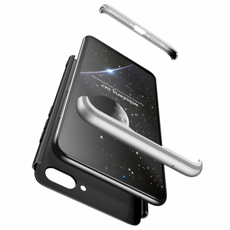 Защитный чехол GKK Double Dip Case для Xiaomi Mi 8 Lite - Black / Silver: фото 3 из 15