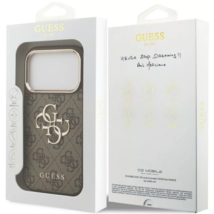 Защитный чехол Guess 4G Big 4G Classic Logo для iPhone 18 Pro / 17 Pro (GUHCP18L4GMGCBR) - Brown (423743Z) Защитный чехол Guess 4G Big 4G Classic Logo для iPhone 18 Pro / 17 Pro (GUHCP18L4GMGCBR) - Brown: фото 7 из 7