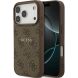 Защитный чехол Guess 4G Ring Classic Logo MagSafe для iPhone 17 Pro (GUHMP17LG4GFRW) - Brown (403266Z). Фото 1 из 9