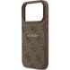 Защитный чехол Guess 4G Ring Classic Logo MagSafe для iPhone 17 Pro (GUHMP17LG4GFRW) - Brown (403266Z). Фото 6 из 9