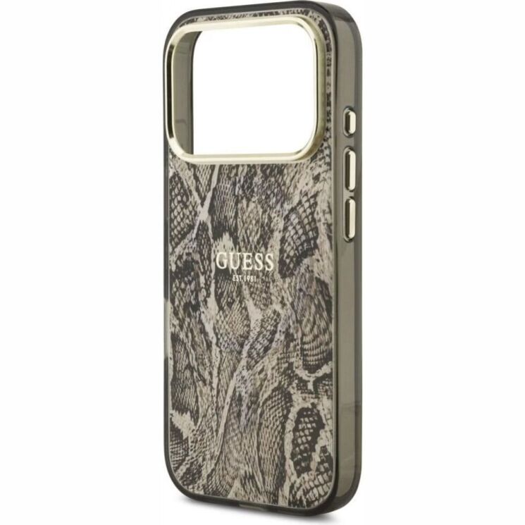 Захисний чохол Guess Python Pattern MagSafe для iPhone 17 Pro (GUHMP17LHIMPYGW) - Brown (422727Z) Захисний чохол Guess Python Pattern MagSafe для iPhone 17 Pro (GUHMP17LHIMPYGW) - Brown: фото 5 з 7