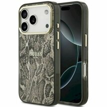 Захисний чохол Guess Python Pattern MagSafe для iPhone 17 Pro (GUHMP17LHIMPYGW) - Brown: фото 1 з 7