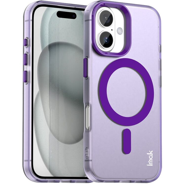 Захисний чохол IMAK Candy Series Magnetic для Apple iPhone 16 - Purple: фото 1 з 8