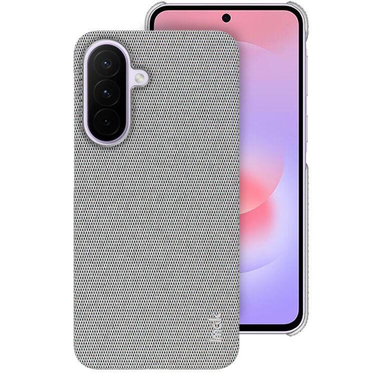 Захисний чохол IMAK Fabric Case для Samsung Galaxy A27 (A276) - Light Grey: фото 1 з 6