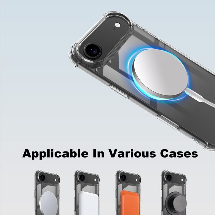 Защитный чехол IMAK Space Shield MagSafe для Apple iPhone 17 Air - Transparent: фото 8 из 9