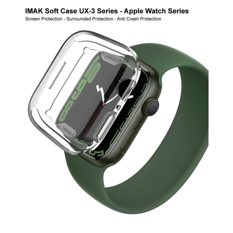 Захисний чохол IMAK UX-3 Series для Apple Watch 45 mm (7 / 8 / 9 Series) - Transparent: фото 7 з 12