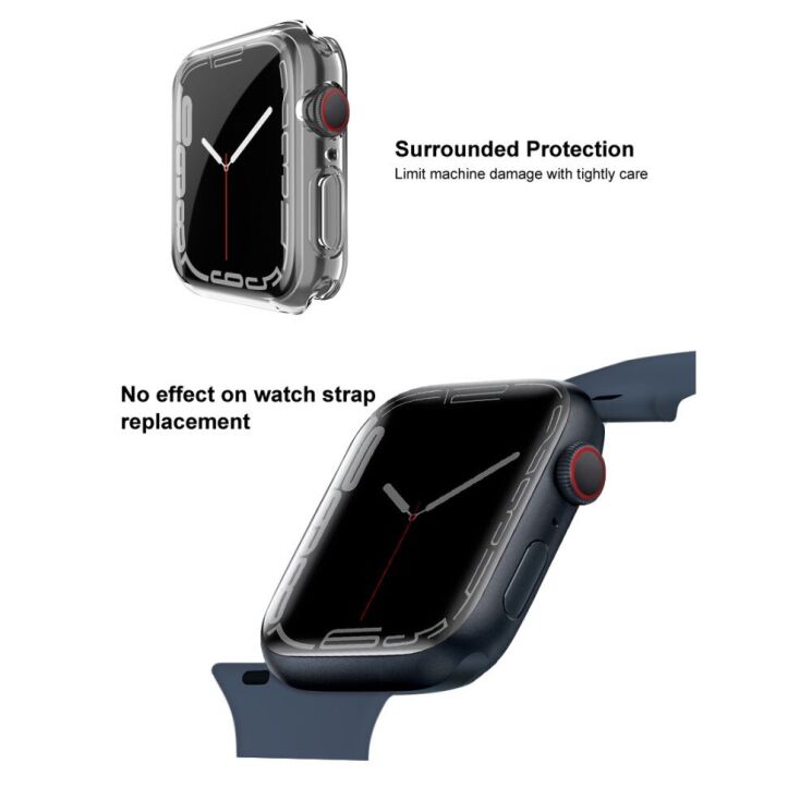 Захисний чохол IMAK UX-3 Series для Apple Watch 45 mm (7 / 8 / 9 Series) - Transparent: фото 12 з 12