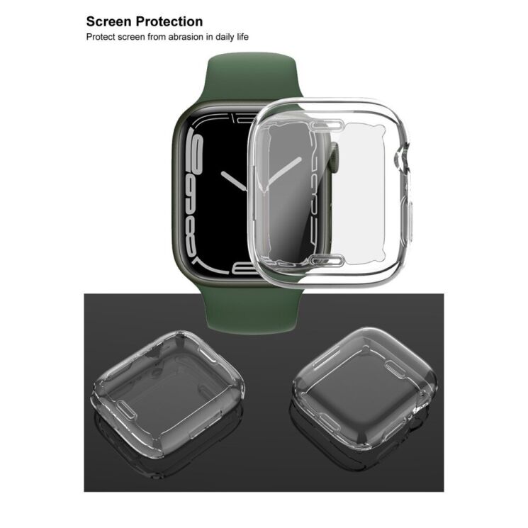Захисний чохол IMAK UX-3 Series для Apple Watch 45 mm (7 / 8 / 9 Series) - Transparent: фото 10 з 12