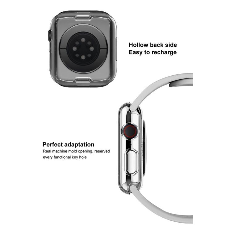 Захисний чохол IMAK UX-3 Series для Apple Watch 45 mm (7 / 8 / 9 Series) - Transparent: фото 11 з 12