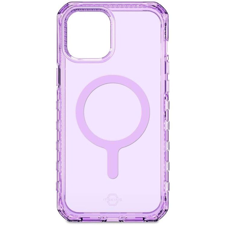 Захисний чохол ItSkins Supreme R Clear with MagSafe для Apple iPhone 13 Pro Max (AP2M-MGCLR-LPPR) - Light Purple: фото 1 з 6