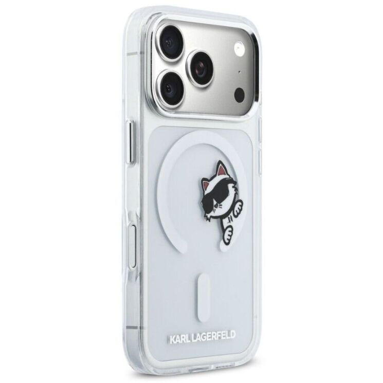 Захисний чохол Karl Lagerfeld IML Peekaboo MagSafe для iPhone 17 Pro (KLHMP17L6HCPSCT) - Transparent: фото 4 з 7