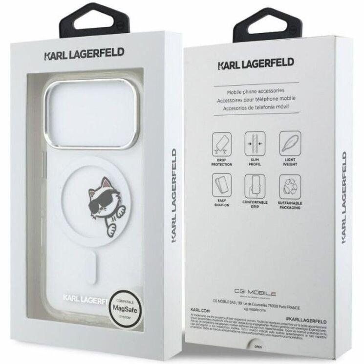 Захисний чохол Karl Lagerfeld IML Peekaboo MagSafe для iPhone 17 Pro (KLHMP17L6HCPSCT) - Transparent: фото 7 з 7
