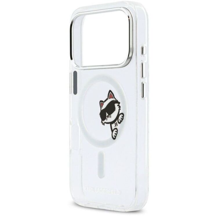 Захисний чохол Karl Lagerfeld IML Peekaboo MagSafe для iPhone 17 Pro (KLHMP17L6HCPSCT) - Transparent: фото 5 з 7