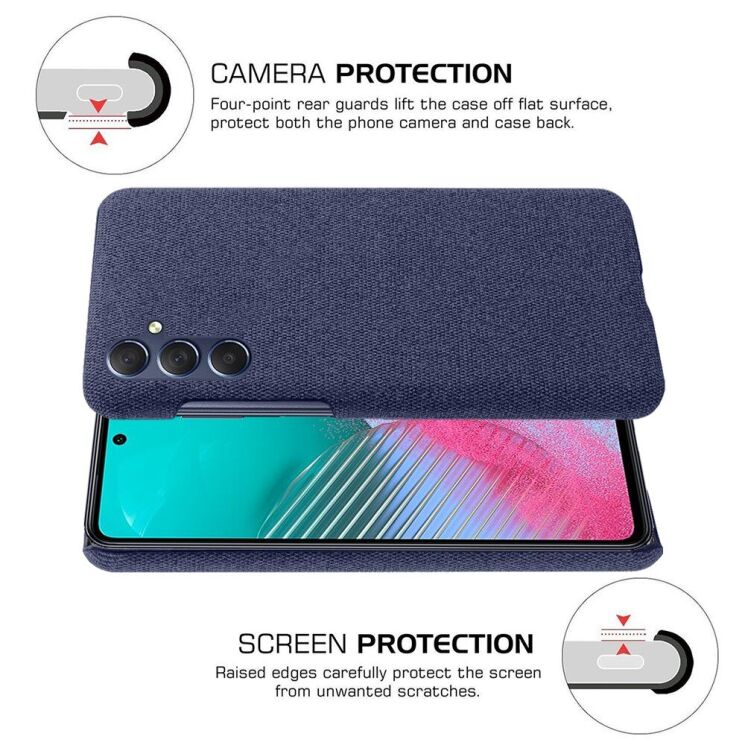Защитный чехол KSQ Cloth Style для Samsung Galaxy A24 (A245) - Black: фото 5 из 5