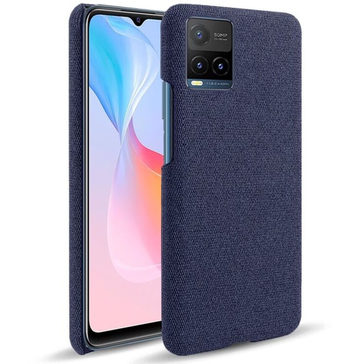 Захисний чохол KSQ Cloth Style для VIVO Y33s / Y21 / Y21s - Blue: фото 1 з 5