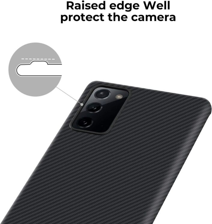 Защитный чехол Pitaka Air Case для Samsung Galaxy Note 20 (N980) KN2001A - Black: фото 6 из 8