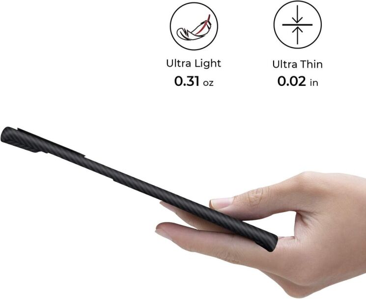 Защитный чехол Pitaka Air Case для Samsung Galaxy Note 20 (N980) KN2001A - Black: фото 4 из 8