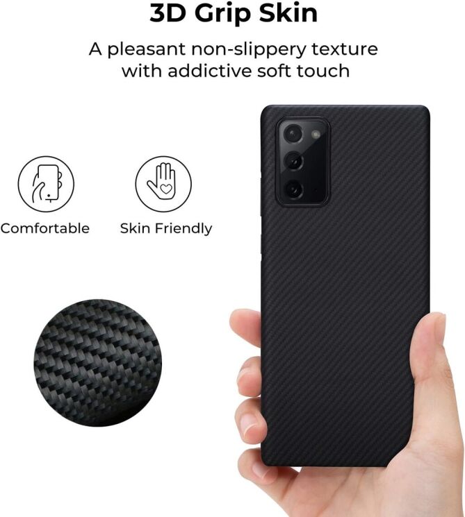 Защитный чехол Pitaka Air Case для Samsung Galaxy Note 20 (N980) KN2001A - Black: фото 3 из 8
