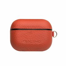 Захисний чохол QIALINO Leather Style для Apple AirPods Pro - Orange: фото 1 з 16
