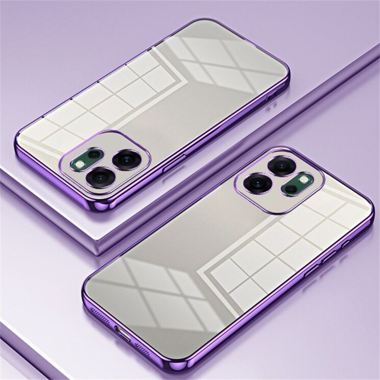 Защитный чехол Reframe Electroplating Frame для OPPO Reno 14 F/FS - Purple: фото 2 из 7