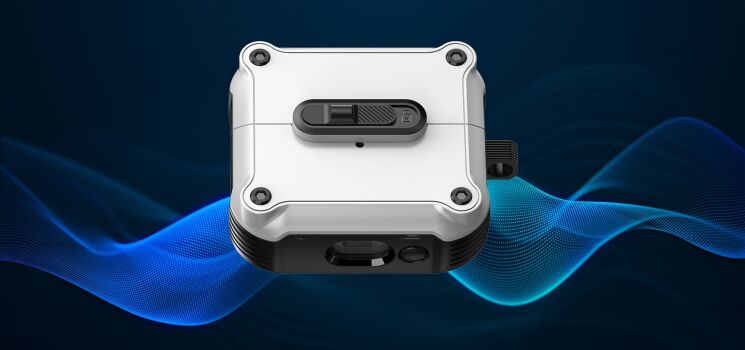 Защитный чехол Reframe Front Lock для Samsung Galaxy Buds 3 / Buds 3 Pro - White: фото 8 из 9